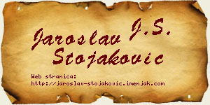 Jaroslav Stojaković vizit kartica